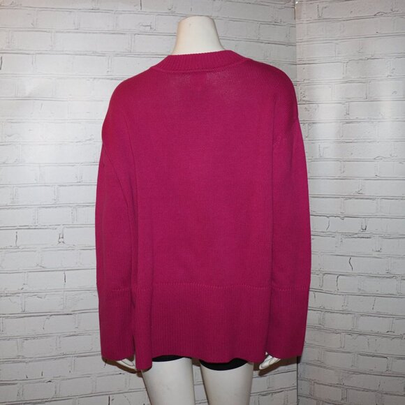 💖 GAP Bright Pink Sweater – NWT – Size L New with Tags · V-Neck · Soft Knit - Picture 7 of 7